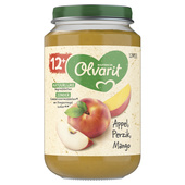 Olvarit baby/peuter fruithapje appel, perzik en mango
