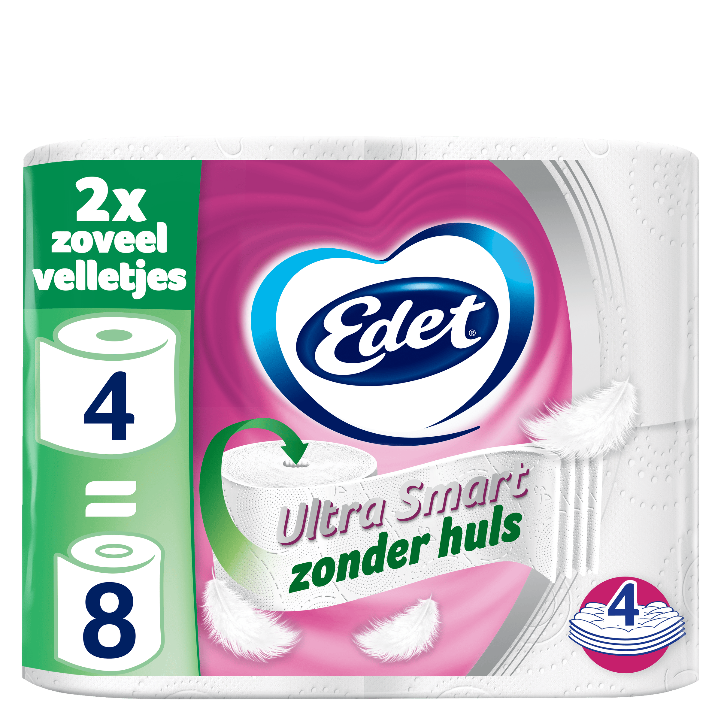 Edet Toiletpapier Ultra Smart 4=8