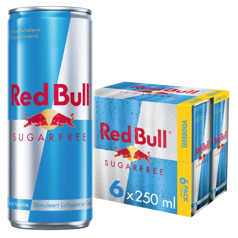Red Bull Energy drink suikervrij 6-pack voordeel