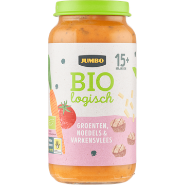 Jumbo Babyvoeding Biologisch Groenten, Noedels & Varkensvlees 15+ Maanden 250 g