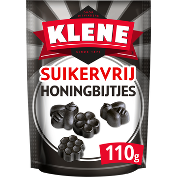 Klene Drop Honingbijtjes Suikervrij 110g