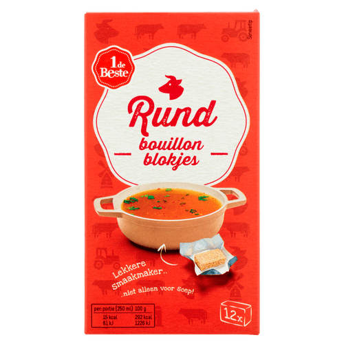 1 de Beste Bouillonblokjes rund