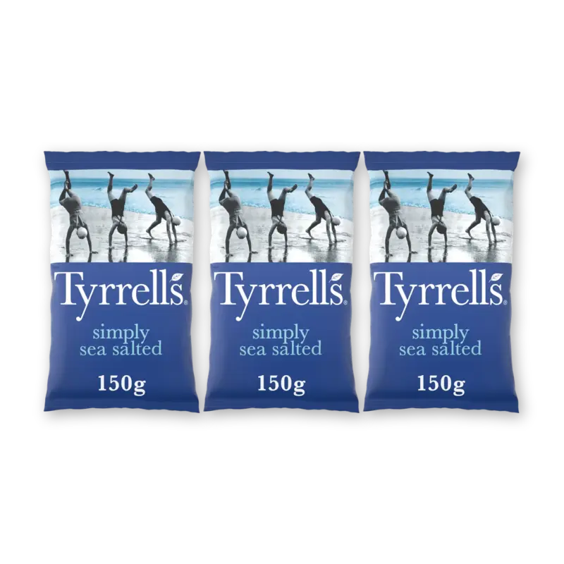 Tyrrells Simply sea salted 3-pack