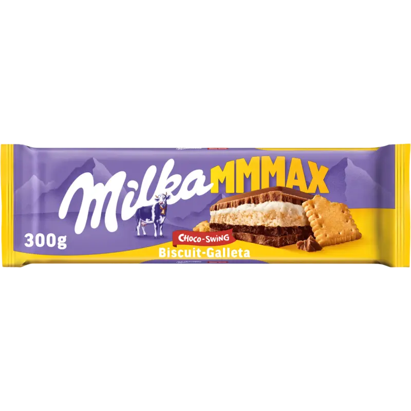 Milka Mmmax chocoladereep choco-swing biscuit