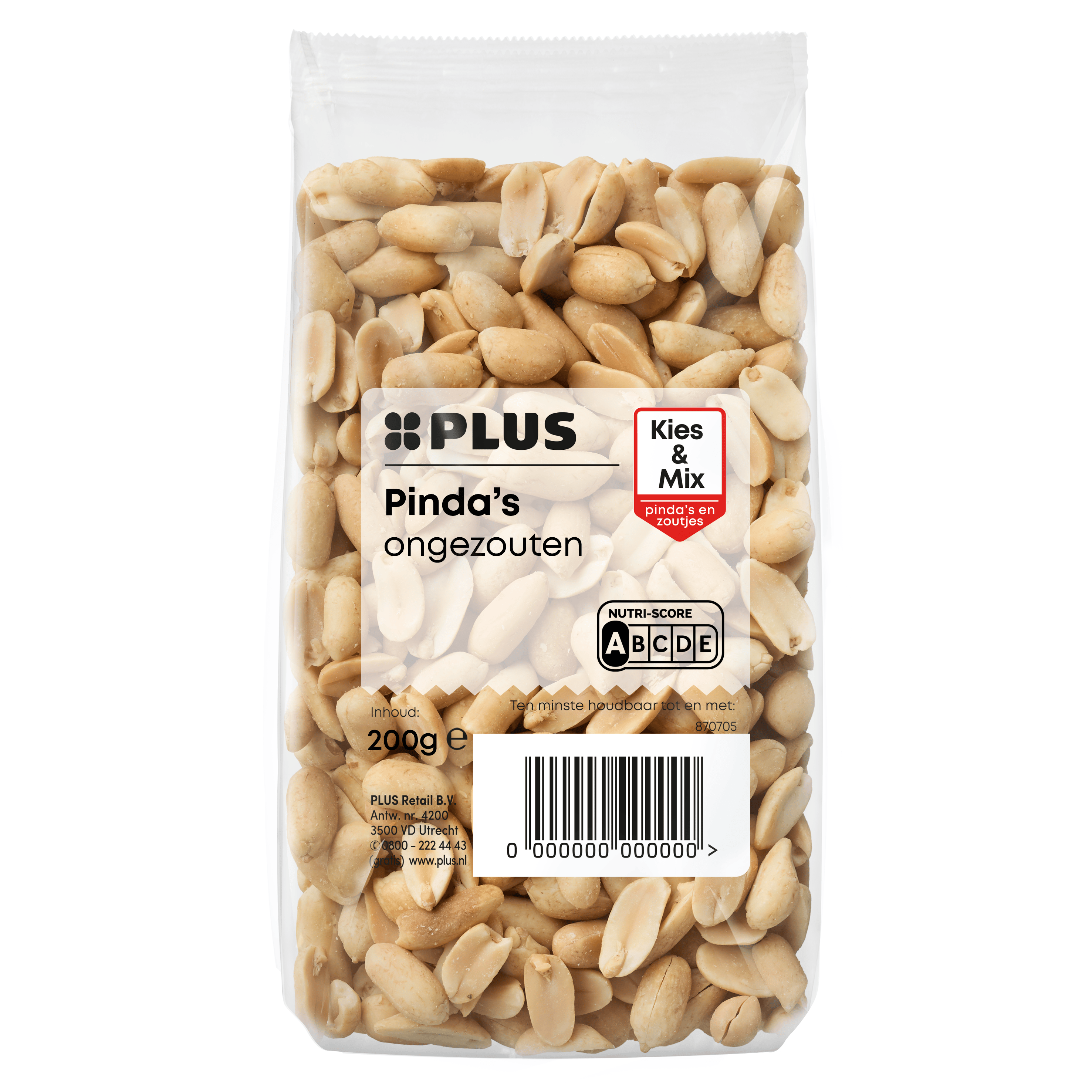 PLUS Pinda's ongezouten