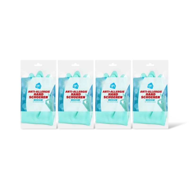 AH Anti-allergie handschoenen M 4-pack