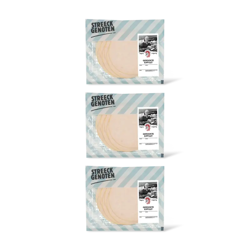 Streeckgenoten Gerookte kipfilet 3-pck