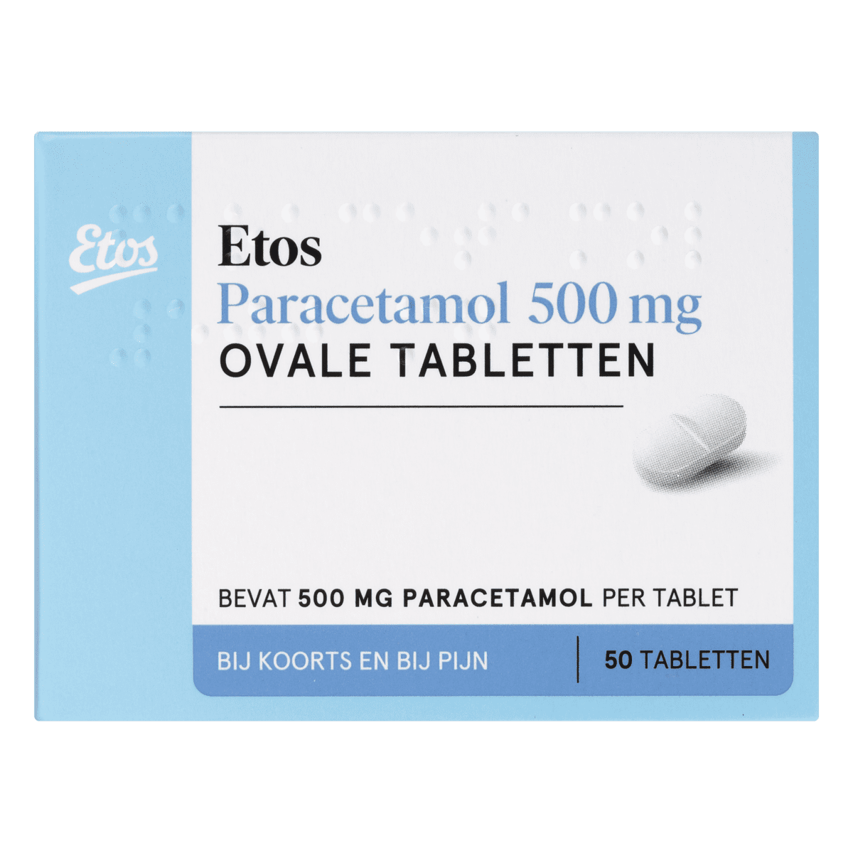 Etos Paracetamol 500 MG Ovale Tabletten 50 stuks