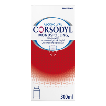 Corsodyl Mondspoeling 2 mg/ml, 300 ml