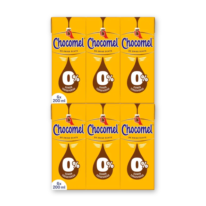 Chocomel 0% suiker toegevoegd 6-pack 2-pack