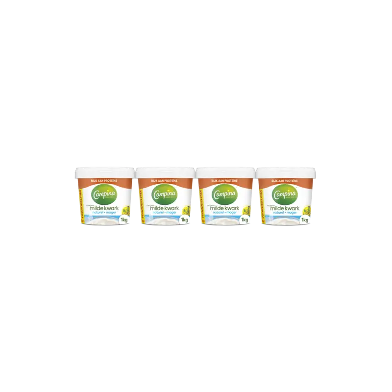 Campina Magere milde kwark naturel 4-pack