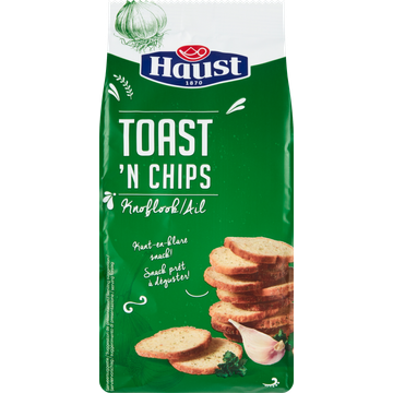 Haust Toast 'n Chips Knoflook 125 g