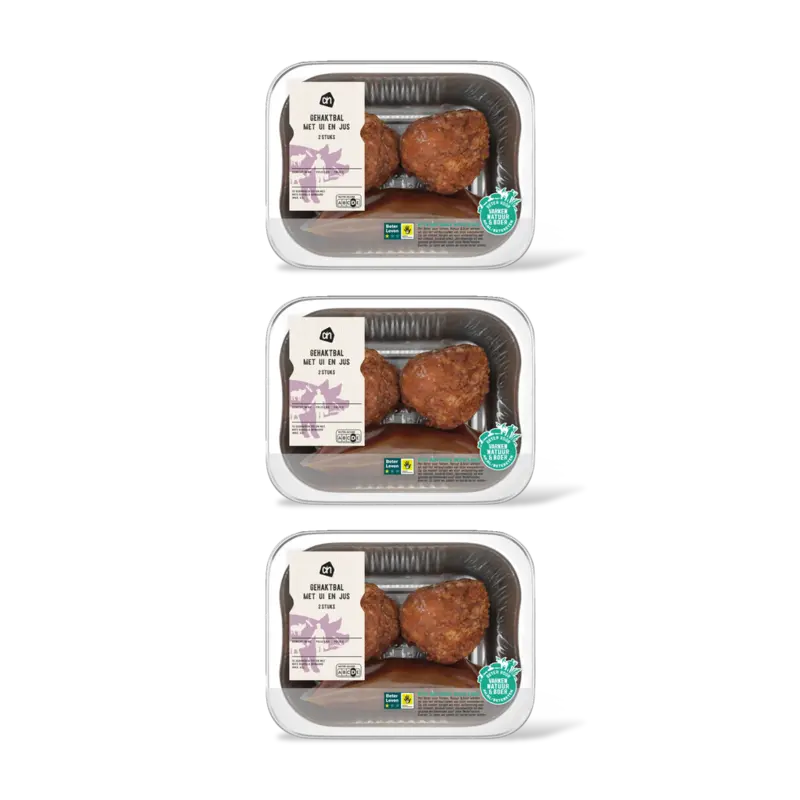 AH Gehaktbal met ui en jus 3-pack