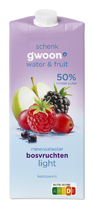 G'woon Water&Fruit Framboos/Bosvrucht Pak