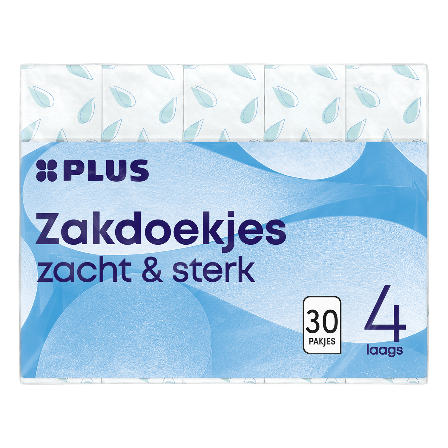 PLUS Zakdoekjes 4-laags 30x10 stuks