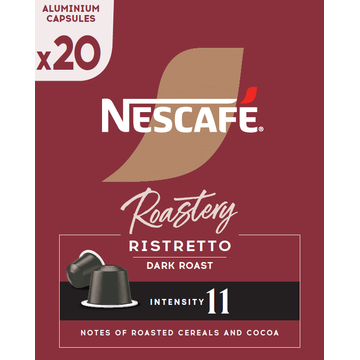 Nescafe Koffiecapsules Roastery Ristretto Dark Roast 20 stuks