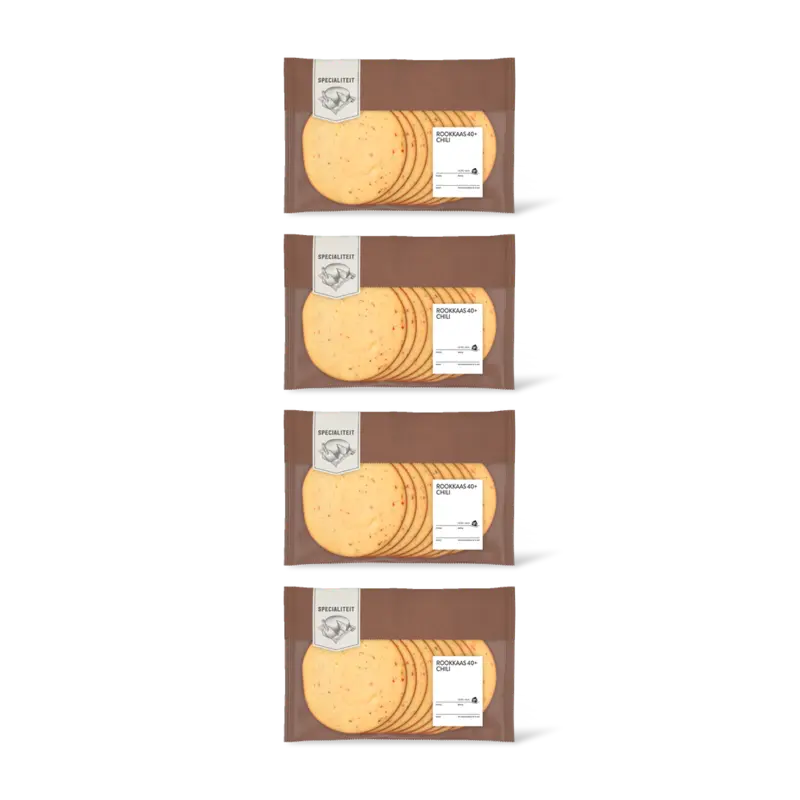 AH Rookkaas chili 40+ plakken 4-pack