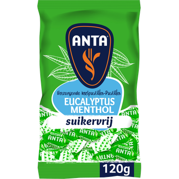 Anta Eucalyptus Menthol Suikervrij 120 g