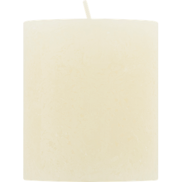 HEMA Rustieke Kaars Ivoor - 8 x 7 cm