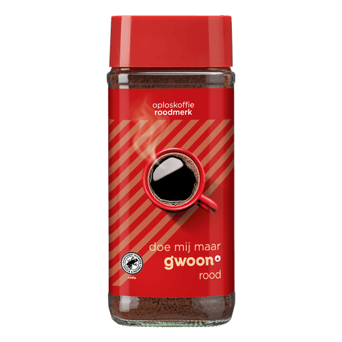 G'woon Oploskoffie rood