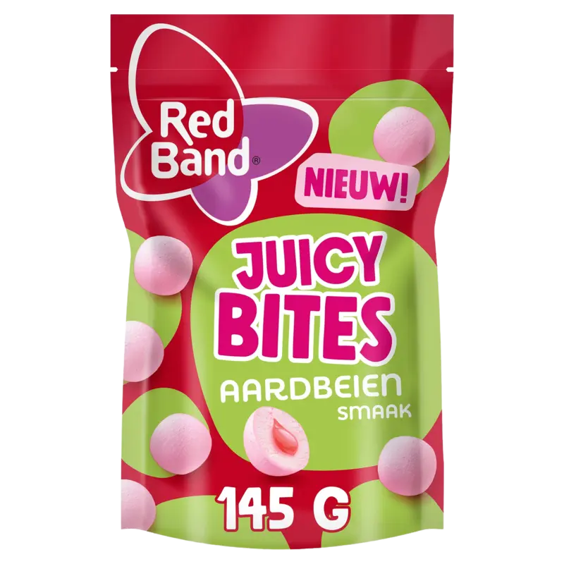 Red Band Juicy bites aardbeiensmaak