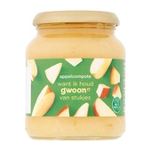 g'woon appelcompote met stukjes