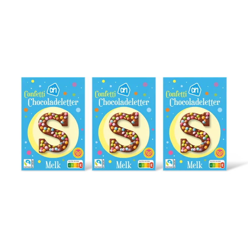 AH Letter confetti 3-pack