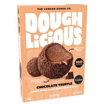 Doughlicious Chocolate Truffle Cookie Dough & Non-Dairy Gelato Bites