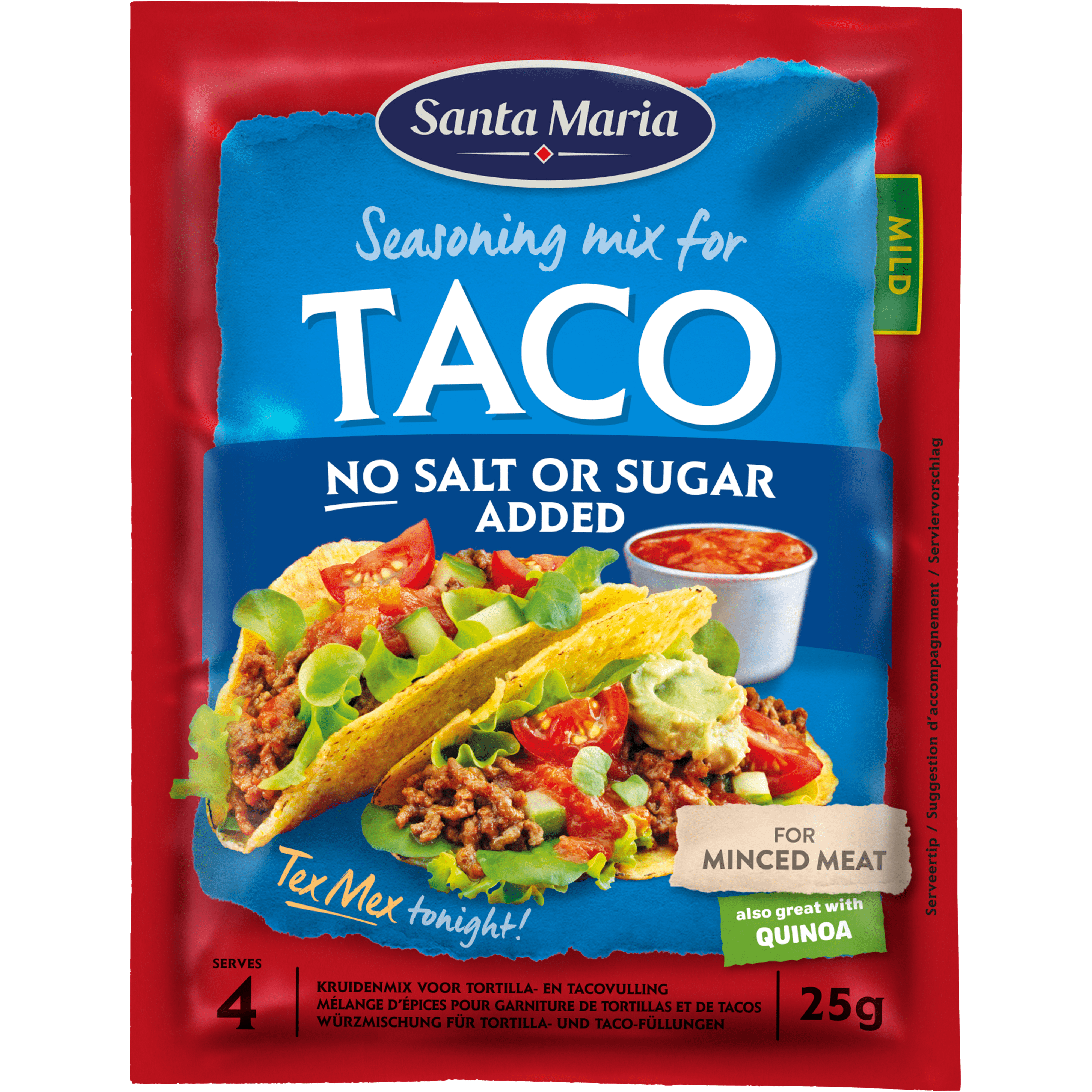 Santa Maria Taco kruidenmix geen zout toegevoegd