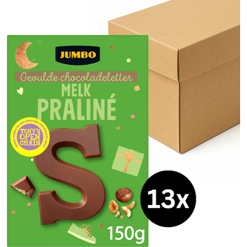 Jumbo Gevulde Chocoladeletter Melk Praliné S 150 g