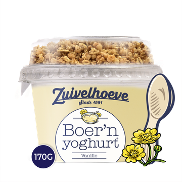 Zuivelhoeve Boer'n yoghurt® Vanille & Muesli 170 g