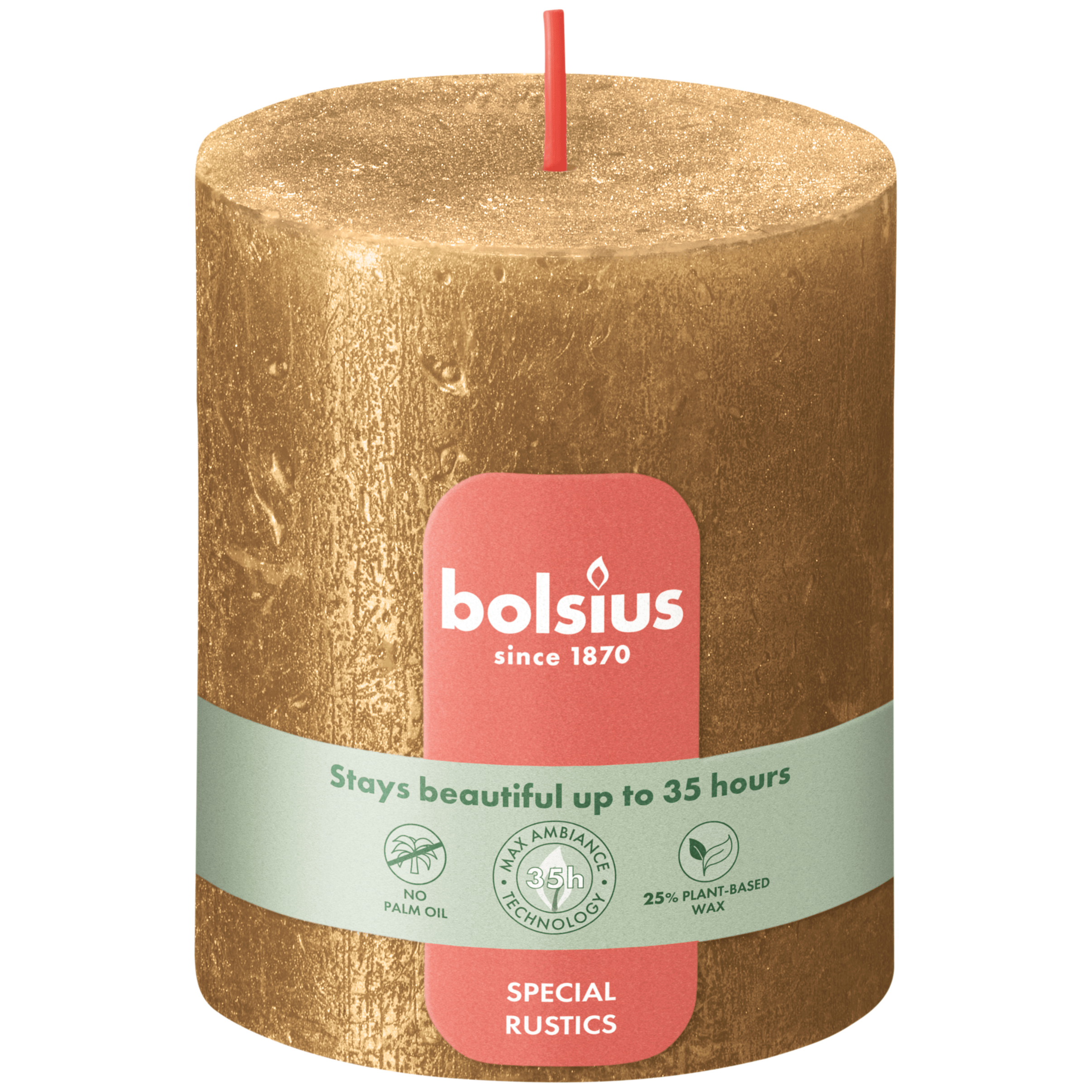 Bolsius Stompkaars Shimmer 80/68 Gold