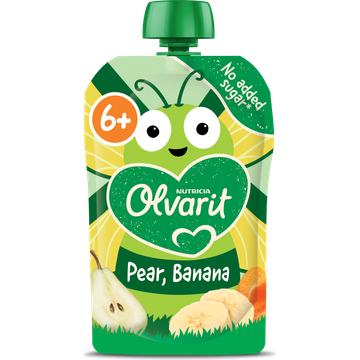 Olvarit Knijpfruit Peer Banaan 6+ Maanden 100 g