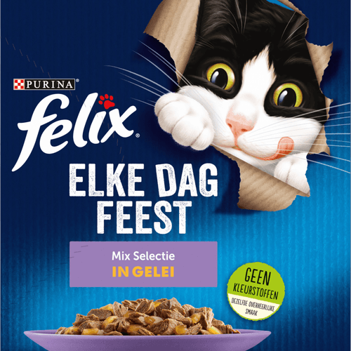 Felix Kattenvoer elke dag feest mix 12 stuks
