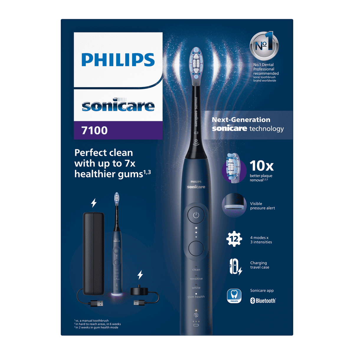 Philips Sonicare 7100 Elektrische Tandenborstel Blauw HX7423/09 