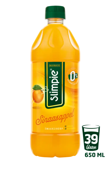 Slimpie Sinaasappel siroop 0% suiker