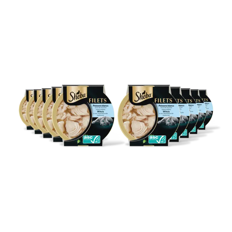 Sheba Filets witvis 10-pack