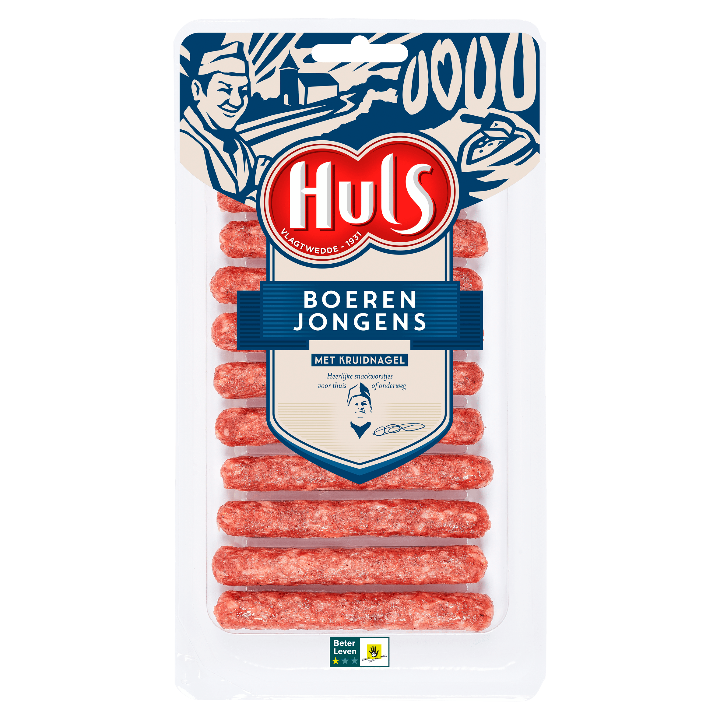 Huls Snackworstjes met kruidnagel