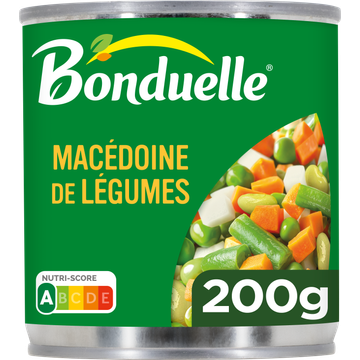 Bonduelle groenteconserven Macedoine de Legumes 200g