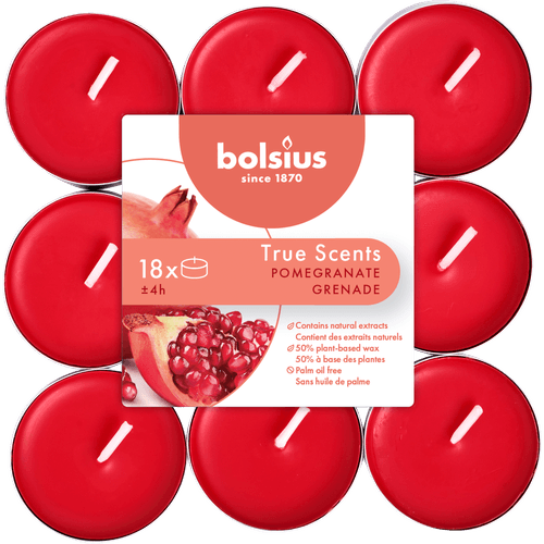 Bolsius True Scents geurtheelichten Pomegranate rood