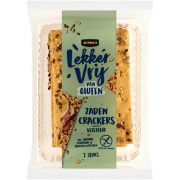 Jumbo Lekker Vrij van Gluten Zaden Crackers 7 Stuks