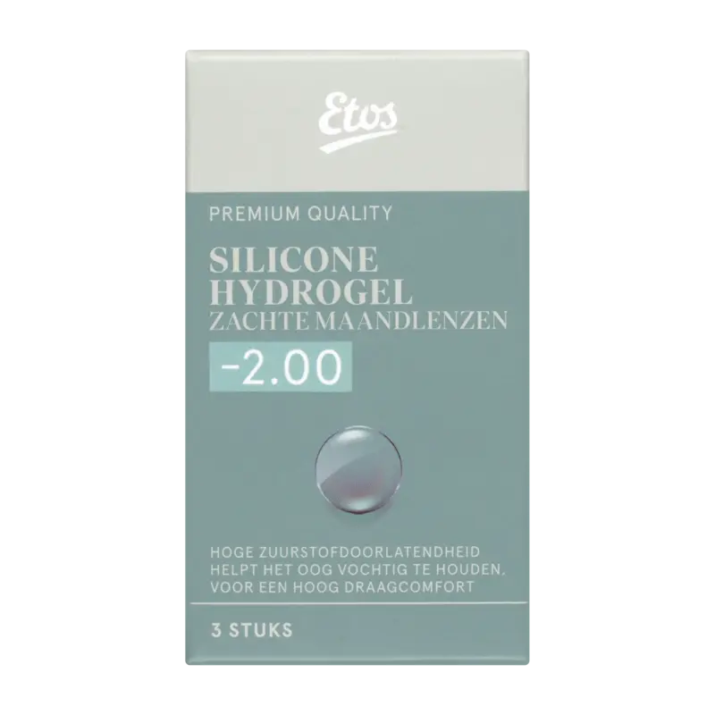 Etos Silicone zachte maandlenzen -2.00