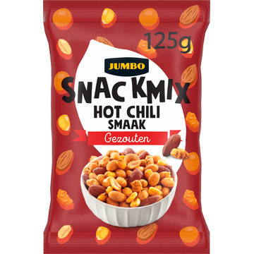 Jumbo Snackmix Hot Chili Smaak Gezouten 125 g