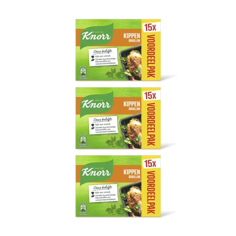 Knorr Kippen bouillon 3-pack