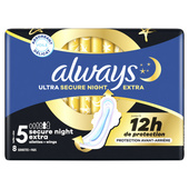 Always maandverband ultra secure night extra