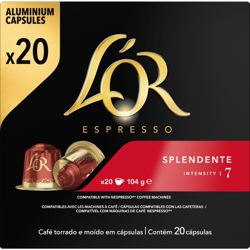 L'Or Koffiecups splendente