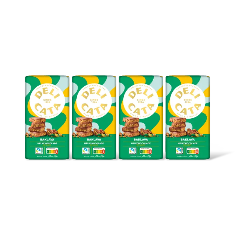 Delicata Melk met baklavavulling 4-pack