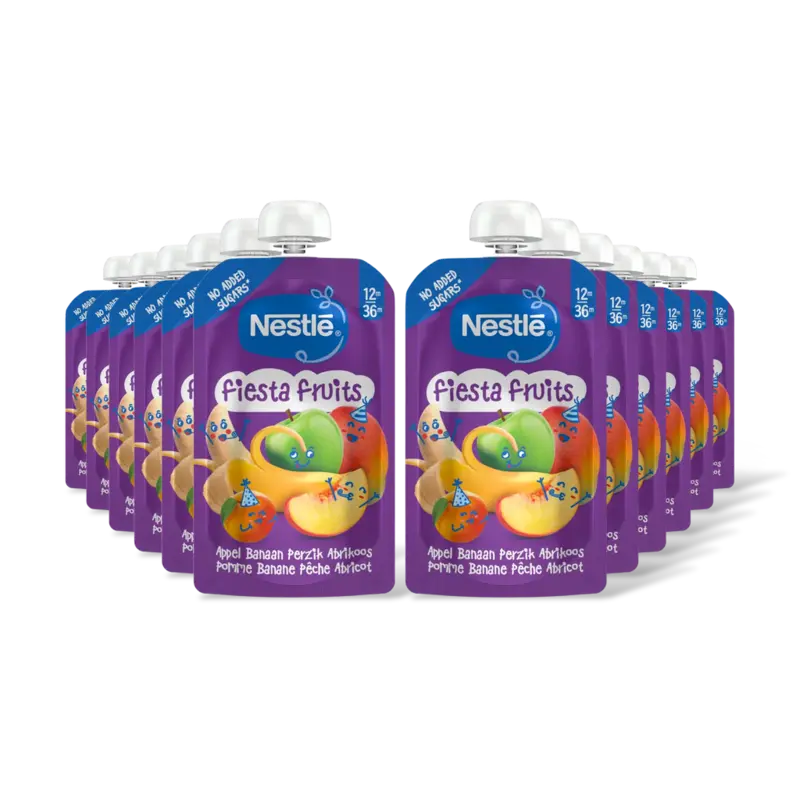 Nestlé Fiesta fruits knijpfruit appel 12m+ 12pk
