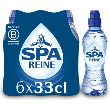 SPA REINE Natuurlijk Mineraalwater 6 x 33 cl sportdop Kids