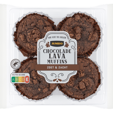 Jumbo Chocolade Lava Muffins 180 g